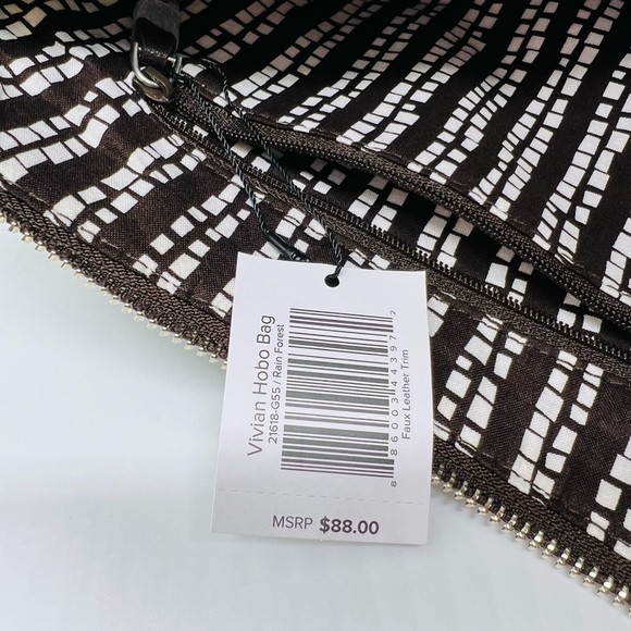 VERA BRADLEY WOMENS VIVIAN HOBO BAG IN RAINFOREST COLORS NWT - Picture 14 of 16